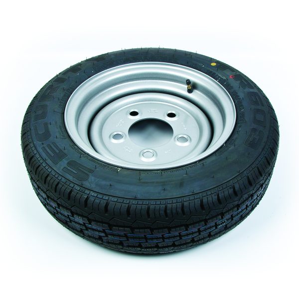 155 x 70 x R12 5 Stud Wheel and Tyre - (140mm)