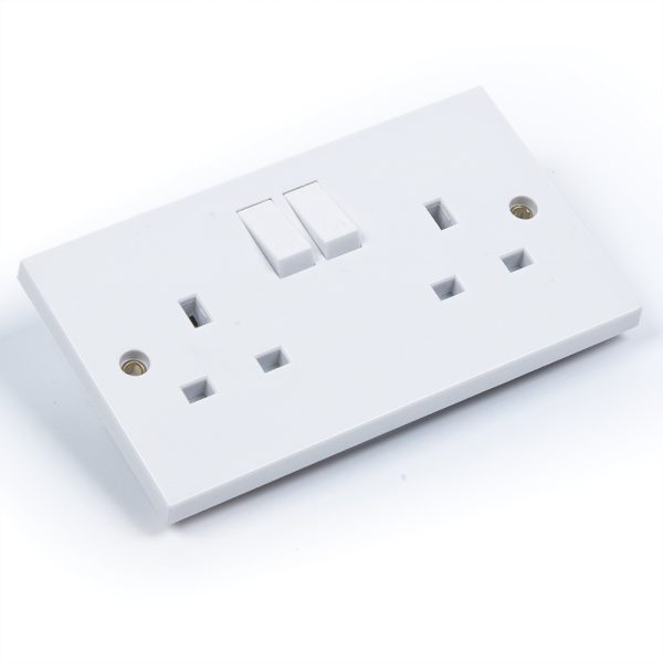 13 Amp Switched Double Socket