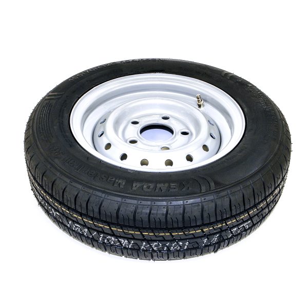 155 x 70 x R12 5 Stud Wheel and Tyre - (112mm)
