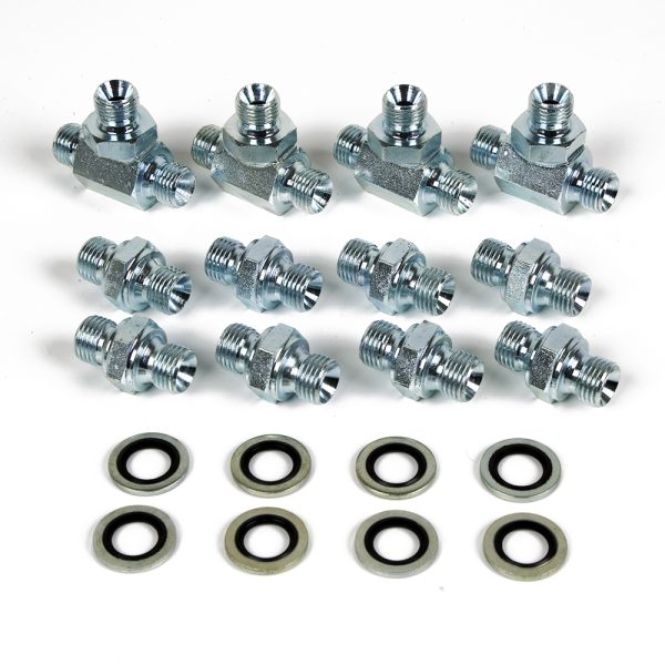 Set of Hydraulic Fittings Twin Axle
