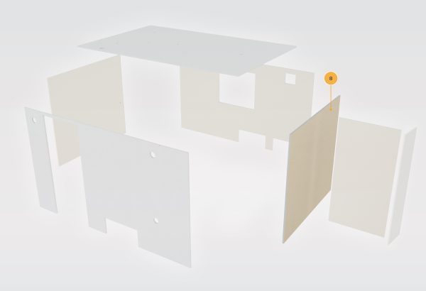 GP360 mobile-internal panelling G03441 part #8