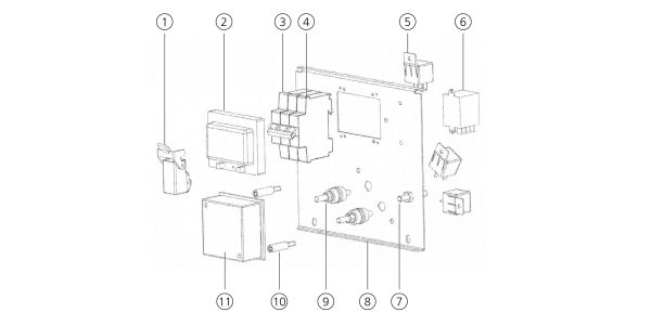 MGTP 6000 SS-LA LIGHT 3.3 OUTPUT PANEL PARTS